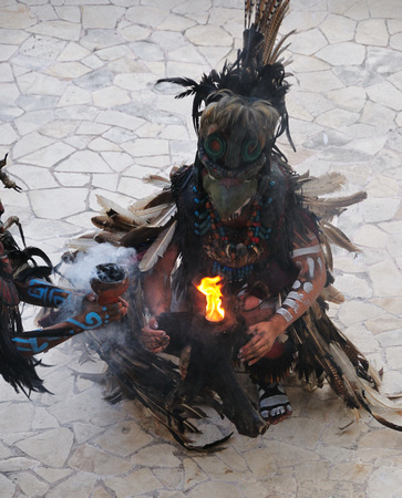 Mayan Dancers performing in Cozumel.