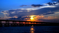 Sunset over Pensacola Bay