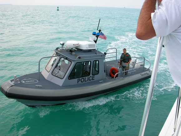 Welcome to Key West, hands up!