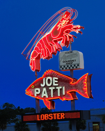 Joe Patti's Seafood sign